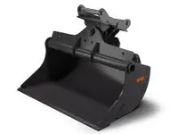 Hydraulic tilting planning bucket for crawler excavator, 180cm (SANY SY135C; SY155U; SDLG ER6155H)(Quick Couples S60)