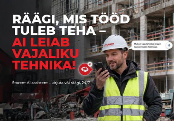 Storent AI assistent – tehnika rent ühe vestlusega
