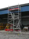 Aliuminio bokštai BoSS, siauri, 0.85m x 2.5m x H=4.2m(platforma)