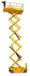 Electric scissor lift (battery, 2 WD), 14m