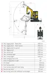 Mini-excavators, 3365kg