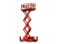 Electric rough terrain scissor lift (battery, 4 WD), 16m
