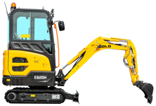 Mini-excavator, <2t