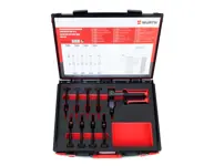 Riveting Tool with accumulator, (Two batteries and charger), 14,4V/1,3Ah