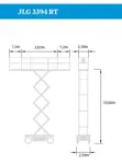 Šķērveida pacēlājs ar platformu ( pašgājējs, dīzelis, 4 WD), 12m