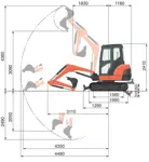Mini-excavators, <3t