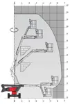 Pašgājējs ar izlici (dīzelis, 4 WD), 12 m