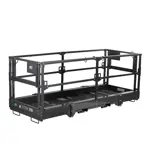 Aerial work platform for telehandler for mounting on forks